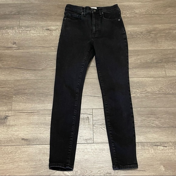 Everlane High Rise Washed black Stretch Skinny jeans Size 28. - Picture 2 of 11